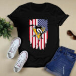 American Flag Pittsburgh Penguins 4th of July 4 T Shirt