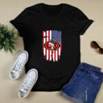 American Flag San Francisco 49ers 4th of July 3 T Shirt