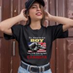 American Flag So There Is This Boy Who Kinda Stole My Heart She Calls Me Grandpa 1 T Shirt