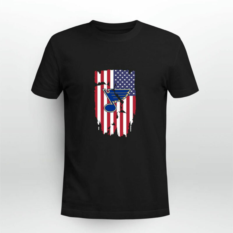 American Flag St Louis Blues 4Th Of July 0 T Shirt