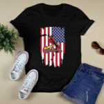 American Flag St Louis Cardinals 2 T Shirt