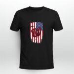 American Flag Washington Nationals 3 T Shirt