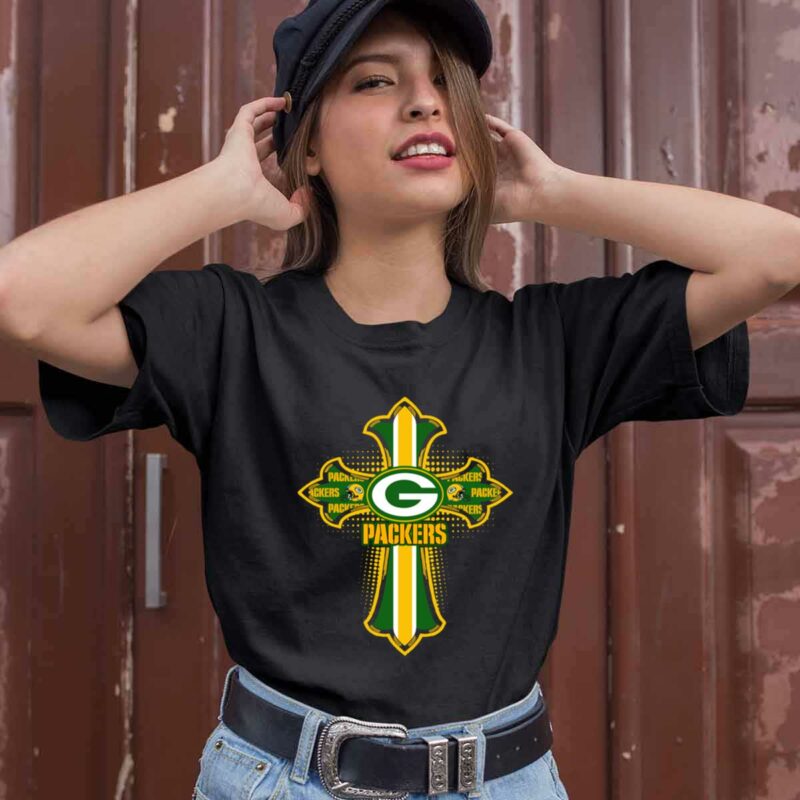 American Football Green Crusader Cross Green Bay Packers 0 T Shirt