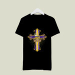 American Football Violet Crusader Cross Minnesota Vikings 4 T Shirt