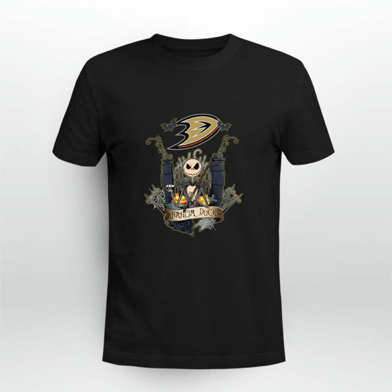 Anaheim Ducks Jack Skellington This Is Halloween 0 T Shirt