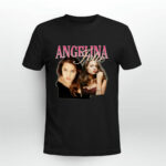 Angelina Jolie Black 3 T Shirt