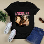 Angelina Jolie Black 4 T Shirt