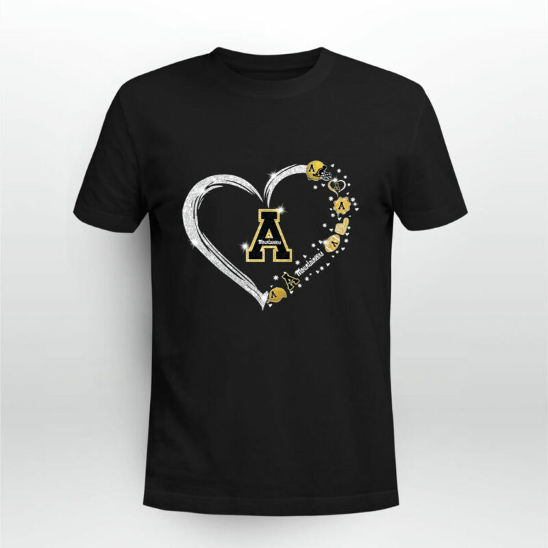 Appalachian State Mountaineers Twinkle Heart 0 T Shirt