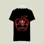 Apple Heartbeat Teacher Symbol Tampa Bay Buccaneers 3 T Shirt