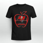 Apple Heartbeat Teacher Symbol Tampa Bay Buccaneers 4 T Shirt