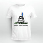 Are You Threatening Me Beavis and Butt Head Gadsden Flag Snake 4 T Shirt