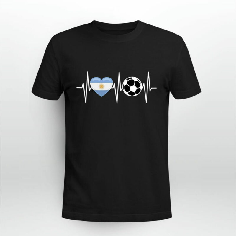 Argentina Soccer Heartbeat 0 T Shirt