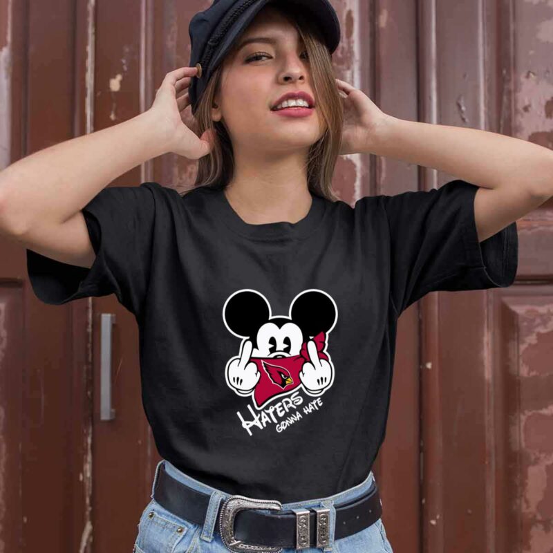 Arizona Cardinals Haters Gonna Hate Mickey Mouse 0 T Shirt