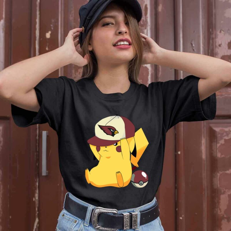 Arizona Cardinals Pikachu Pokemon 0 T Shirt