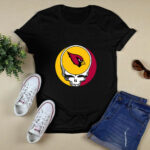 Arizona Cardinals Your Face Football Fan Supporter Grateful Dead 3 T Shirt