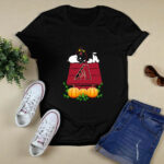 Arizona Diamondbacks Snoopy Pumpkin House 2 T Shirt
