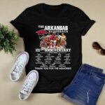 Arkansas Mens Basketball 101st Anniversary 1923 2024 Signature 4 T Shirt