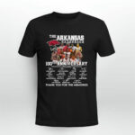 Arkansas Razorbacks Men is Basketball 100th Anniversary 1923 2023 Signature 0 T Shirt