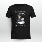 Arya Stark and Dog Game of Thrones Be Kind to Ghost or Ill Kill You 3 T Shirt