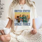 Astronaut punch Alien in the face United States Space Force vintage 1 T Shirt