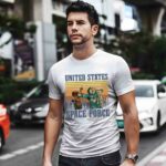 Astronaut punch Alien in the face United States Space Force vintage 3 T Shirt