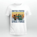 Astronaut punch Alien in the face United States Space Force vintage 4 T Shirt