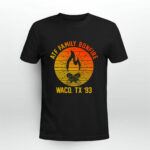 Atf Family Bonfire Waco Tx 93 Waco Siege Branch Davidians Vintage Retro 2 T Shirt