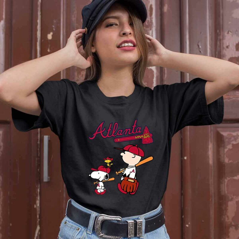 Atlanta Braves Let Is Play Baseball Together Snoopy 0 T Shirt