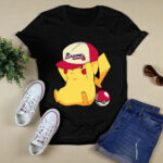 Atlanta Braves Pikachu Pokemon 3 T Shirt