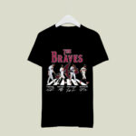 Atlanta Braves The Braves All Legend Abbey Road Signatures 4 T Shirt