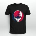 Atlanta Braves The Grateful Dead Baseball 3 T Shirt