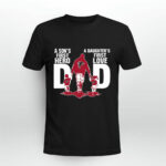 Atlanta Falcons Dad sons first hero daughters first love 4 T Shirt