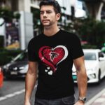 Atlanta Falcons Glitter Hear 1 T Shirt