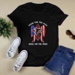 Atlanta Falcons Stand for the flag kneel for the cross 3 T Shirt