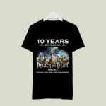 Attack on Titan 10 Years 2013 2023 Thank You for the Memories 4 T Shirt