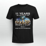 Attack on Titan 11 Years 2013 2024 Thank You for the Memories 2 T Shirt