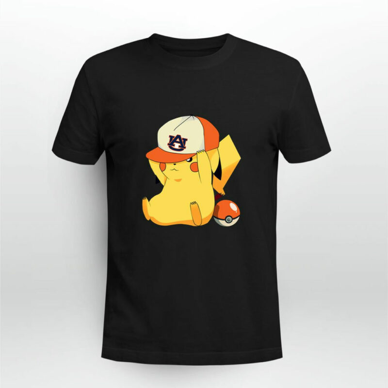 Auburn Tigers Pikachu Pokemon 0 T Shirt