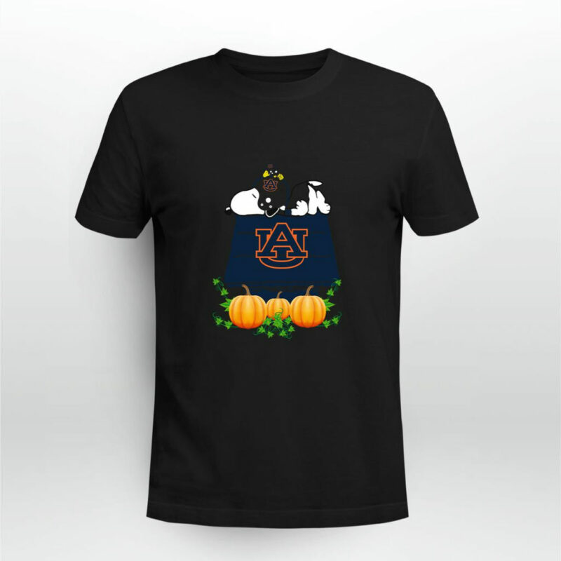 Auburn Tigers Snoopy Pumpkin House 0 T Shirt