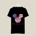 Autism Awareness Disney Accept Understand Love American Flag 2 T Shirt