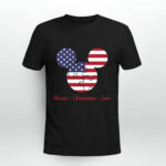 Autism Awareness Disney Accept Understand Love American Flag 3 T Shirt