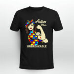 Autism Mom Unbreakable Autism Awareness 3 T Shirt