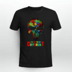 Autism Skull its ok to be differen 2 T Shirt