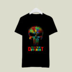 Autism Skull its ok to be differen 3 T Shirt