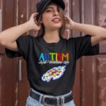 Autism awareness knowledge power With logo Eagle Football 0 T Shirt