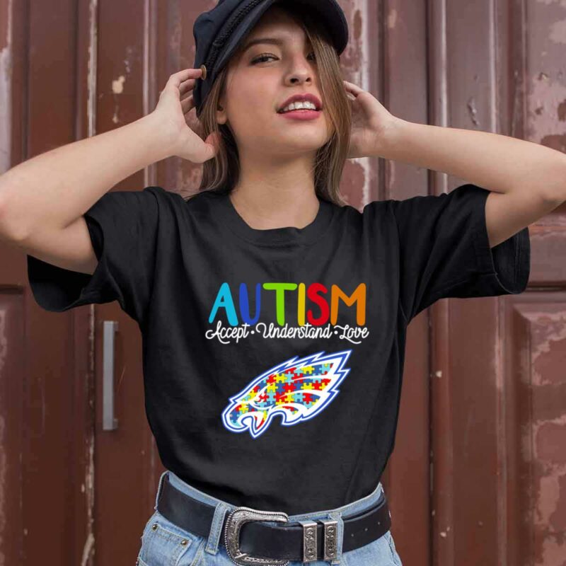 Autism Awareness Knowledge Power With Logo Eagle Football 0 T Shirt