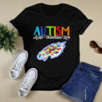 Autism awareness knowledge power With logo Eagle Football 2 T Shirt