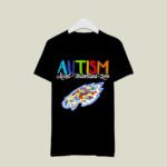 Autism awareness knowledge power With logo Eagle Football 3 T Shirt