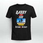 Avenger Endgame Daddy and Son Jeep the Legend and the Legacy 3 T Shirt