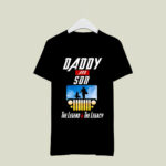 Avenger Endgame Daddy and Son Jeep the Legend and the Legacy 4 T Shirt