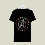 Avengers All Super Heroes Assemble All Super Logo 4 T Shirt